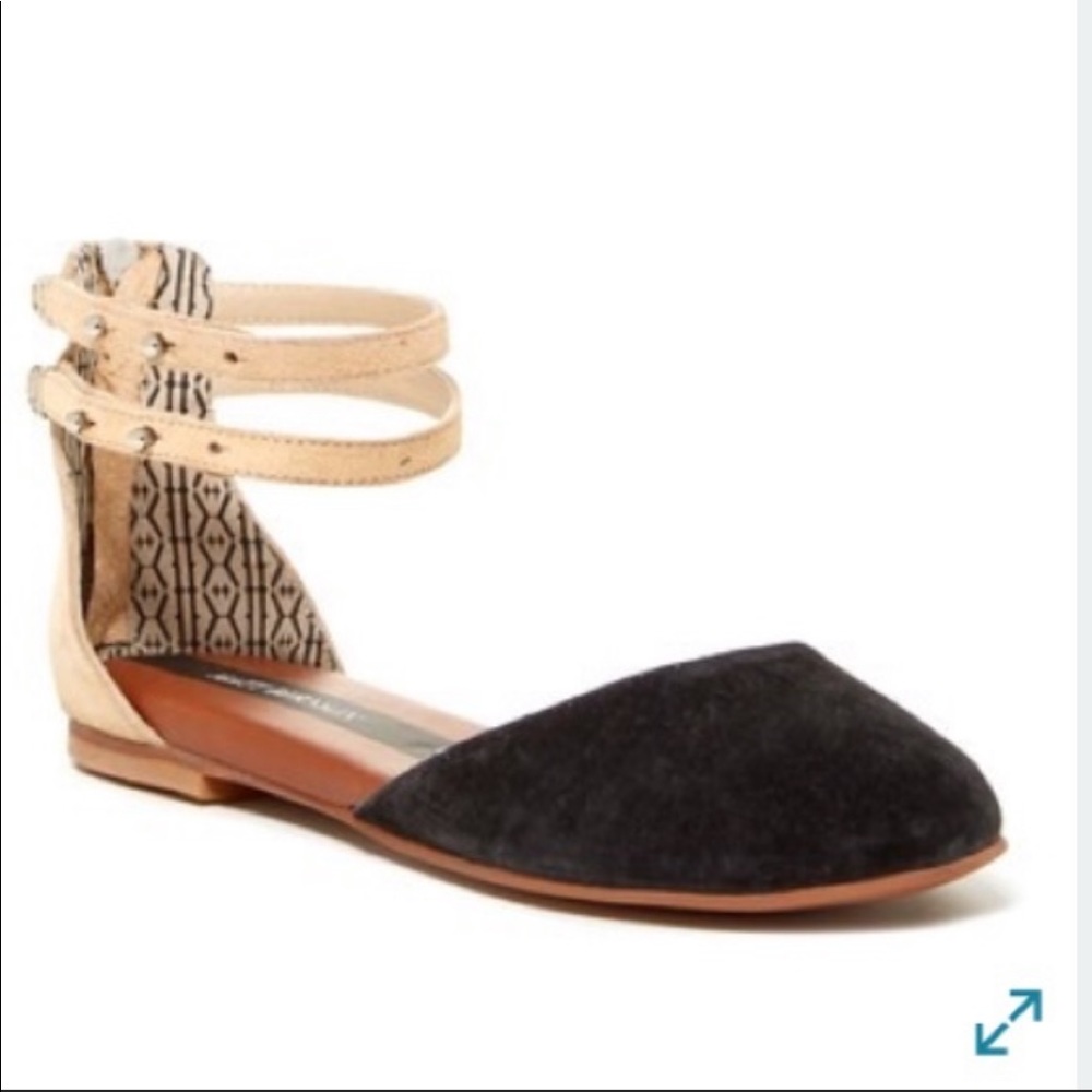 Matt Bernson Garance Ankle Strap Flats, size 8.5